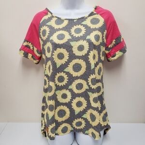 Simply Southern Collection Womens Sunflower Tshirt Size Small